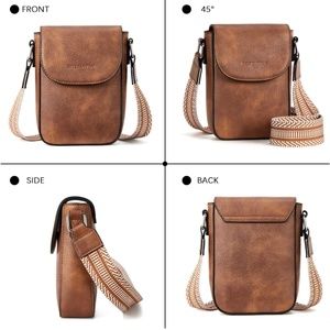Cross body leather purse